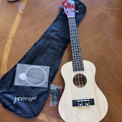 JMFinger Concert Ukulele Beginner 23 Inch Wooden Ukelele Instrument Kit with ...