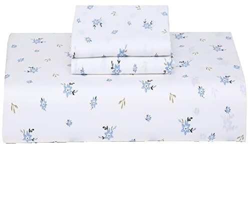LAURA ASHLEY Chelsea Vine Queen Size Gray /White Floral  Laura Ashley Sheet Set QUEEN Chelsie Vine Gray White Petite Floral Farmhouse main image 0