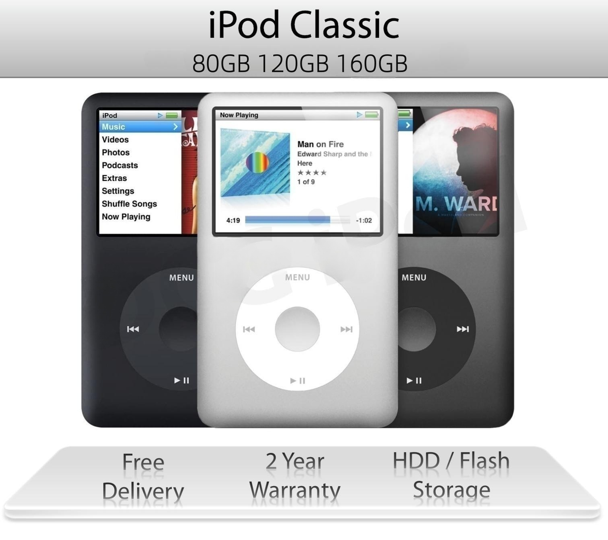 iPod classic 第7世代160GBからSD256GBにU2バージョン iPod iPod classic 第7世代160GBからSD256GBにU2バージョン iPod