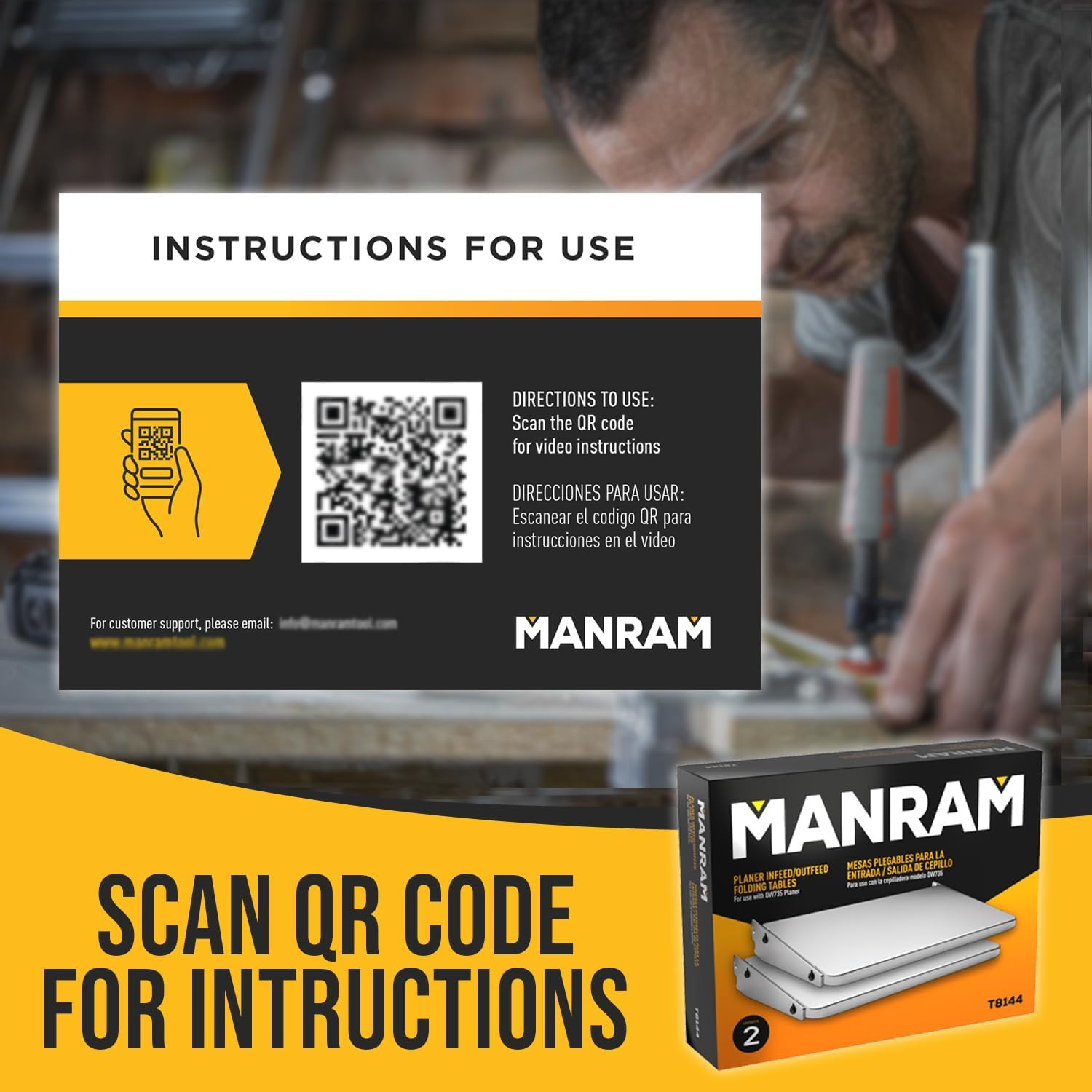 Planer Folding Table for DEWALT DW735 Planer, Provides Additional 