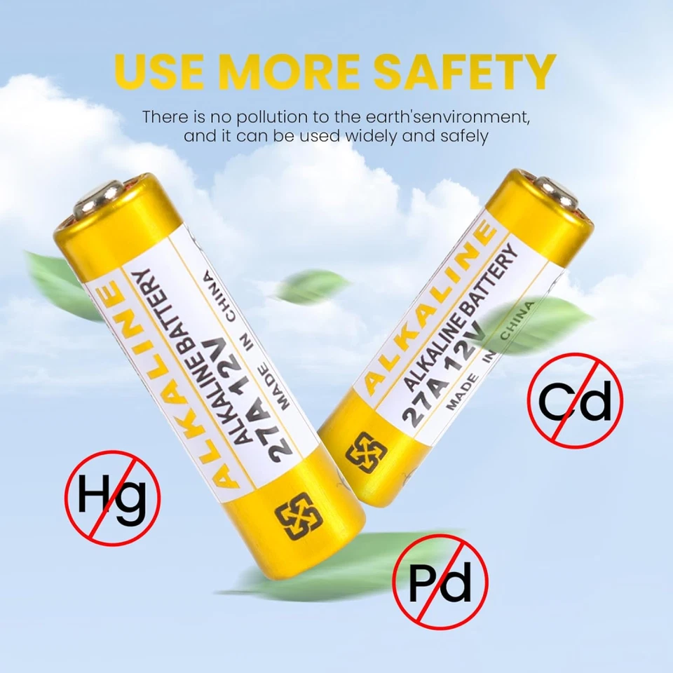 2x PILA ALKALINA 12V 27A LRV08 GP27 MN21 V27GA LR27A AKKU REF415 - Bild 4 von 4