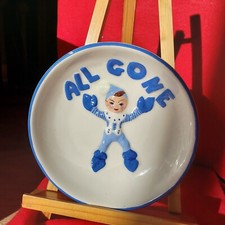 Vintage Christmas Cookie Elf Ceramic Plate/Bowl Hand-painted