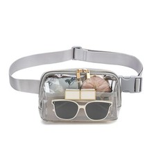 Clear Belt Bag Clear fanny pack stadium approved for Women Men with Adjustabl...