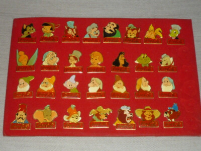 KONVOLUT 29 PINS COCA COLA WALT DISNEY PINS ZEICHNUNG ANIME PINOCCHIO 7 ZWERGE DUMBO