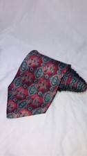 60  Errenno Milano Vintage Italian Repp Silk Paisley Necktie