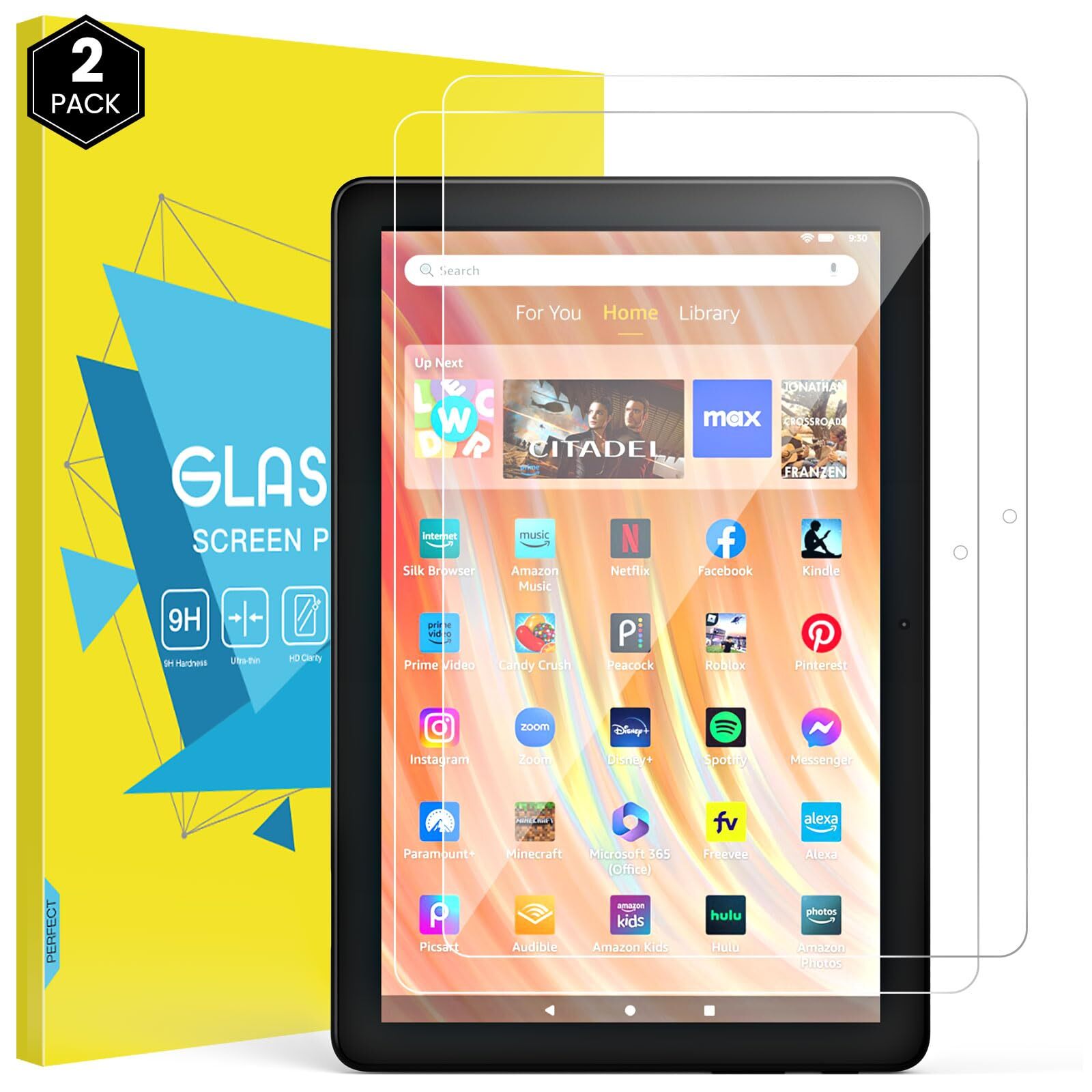 MoKo 2 PZ Protezione dello Schermo per Il Nuovo Fire HD 10/Fire HD 10 Plus - ...