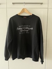 Vintage Indian Motorcycle Men's Black Long Sleeve Sweater Size M