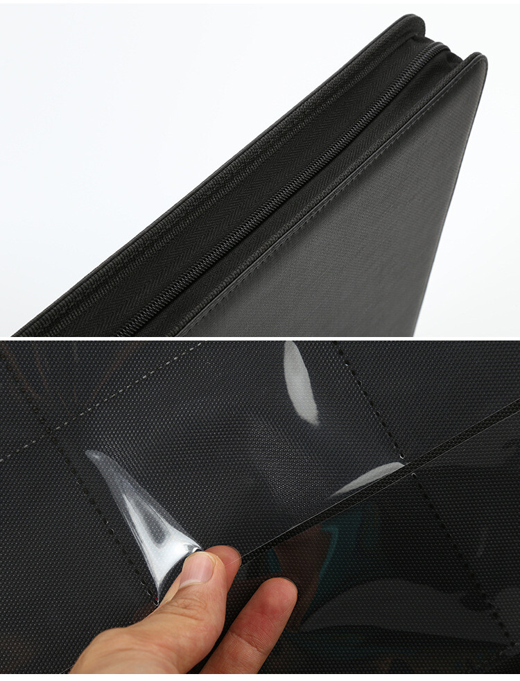 Card Binder 12-Pocket Zip Trading Card Album Folder -480 CARDS — image 13