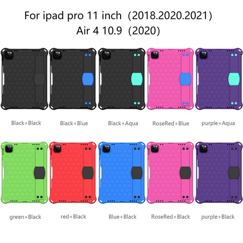 Stand Strap Cover Shockproof Rubber Case for iPad 10th 9 8 7 5 6 Mini 2022 Air 5 - Picture 8 of 76