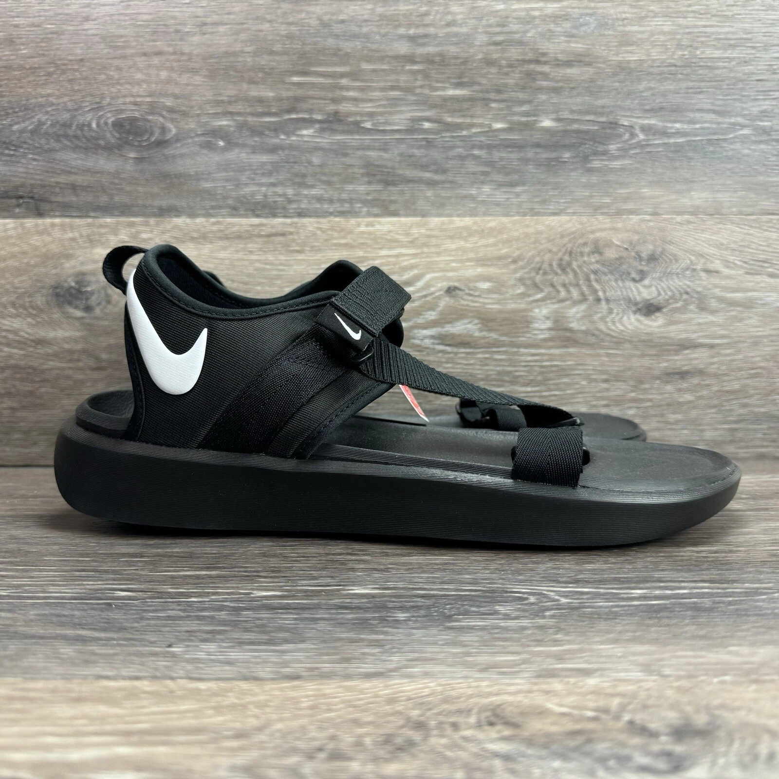 Sandali Nike Vista uomo taglia 14 nero bianco gancio e passante nuovo stile DJ6606 001
