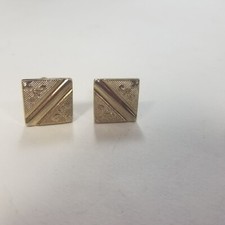 Vintage men's Fleur-de-lis MCM gold-toned cuff links