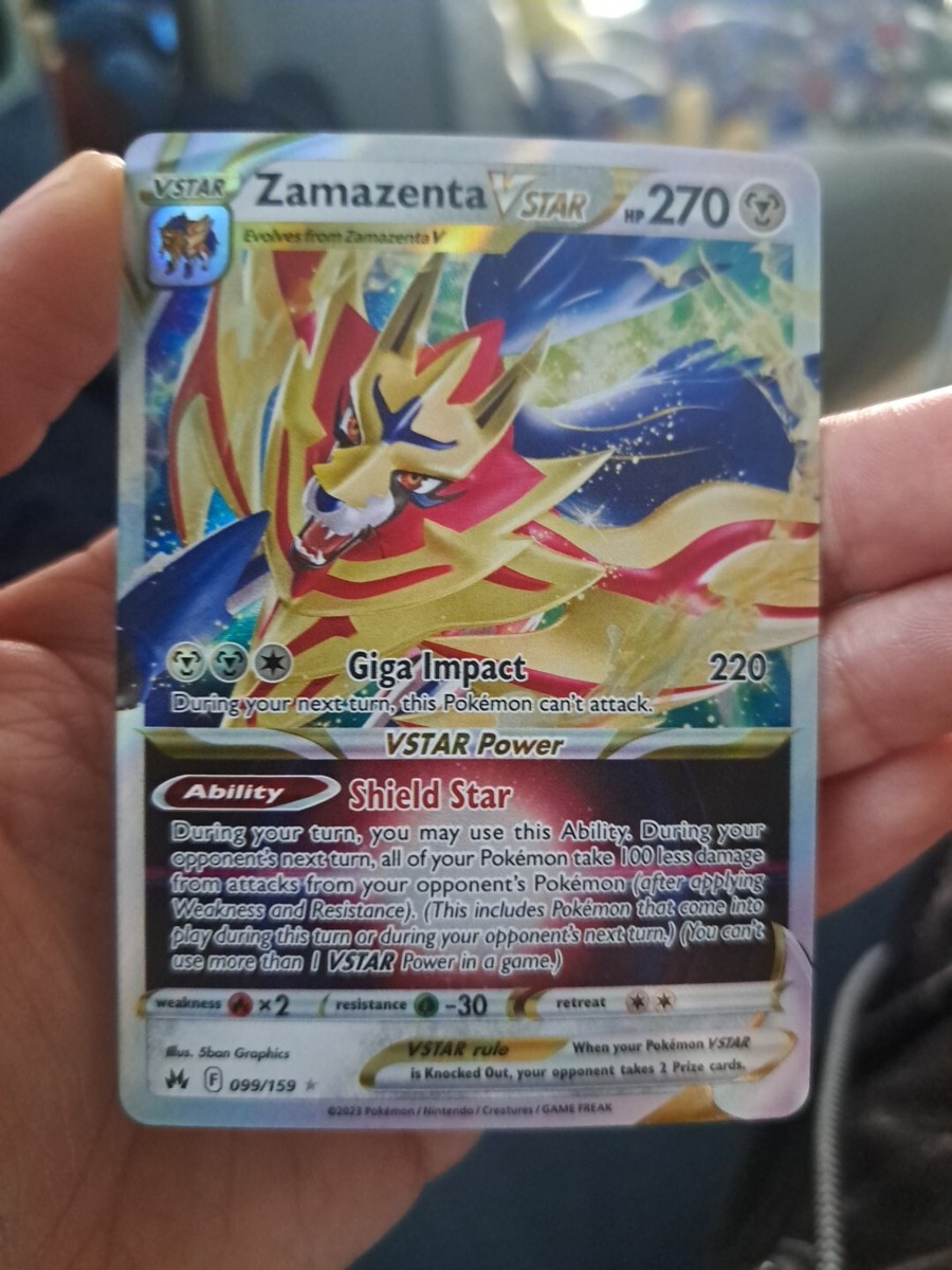 zamazenta vstar pokemon card price Zacian V & - 096/159 - Crown Zenith variation to centering Zamazenta VSTAR 099/159 - Ultra