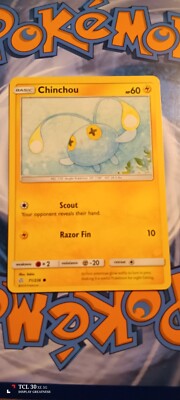 Pokémon TCG Chinchou Sun & Moon - Cosmic Eclipse 71/236 Regular Common-NM