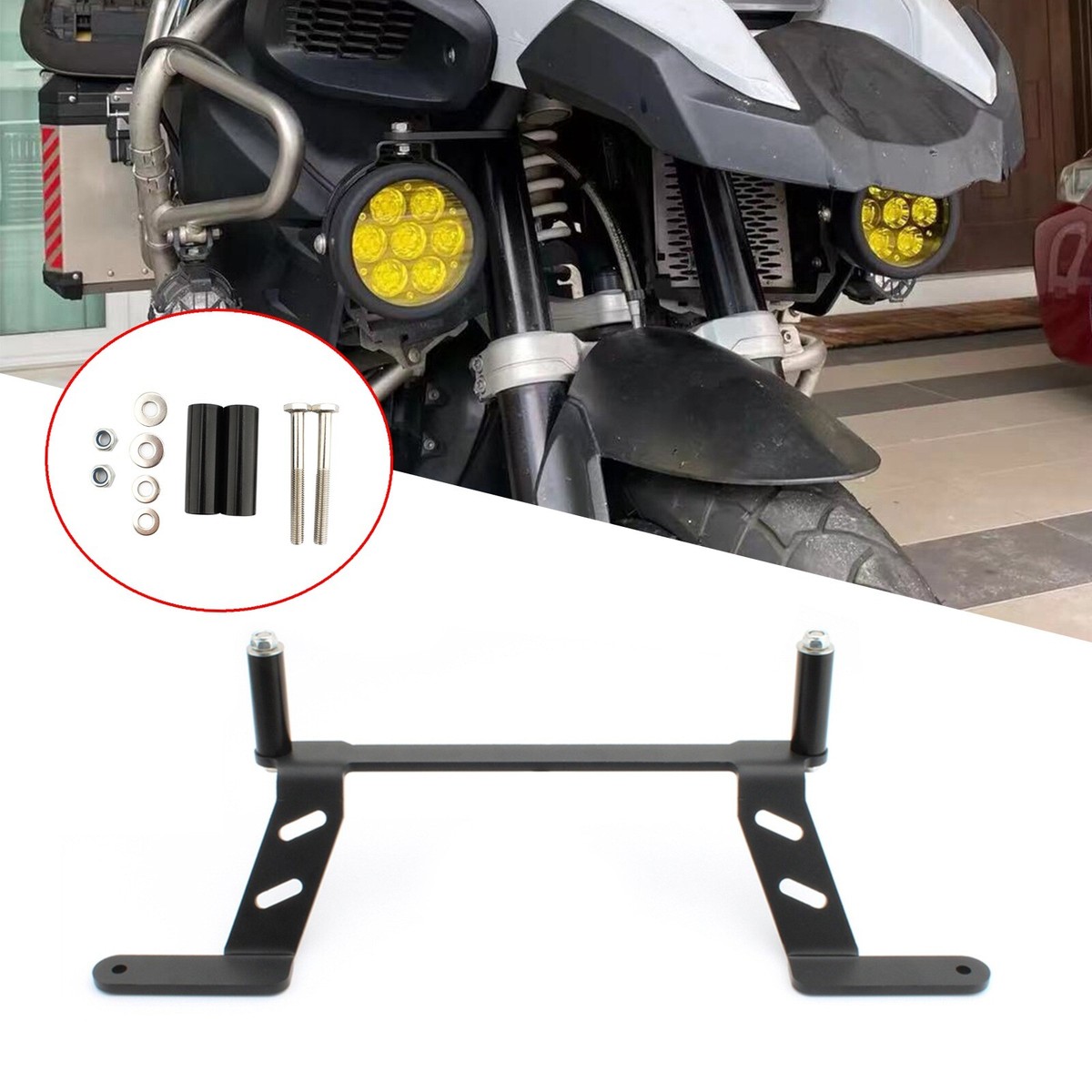Motocycle Fog Light LED Bracket Auxiliary Light Holder FOR BMW