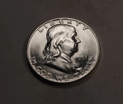 1951-D Franklin Half Dollar * Gem BU Full Bell Lines FBL * XH140