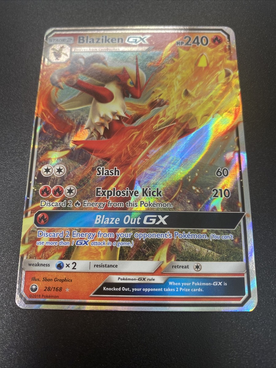 Blaziken GX 28/168 Ultra Rare Celestial Storm Pokemon TCG | eBay