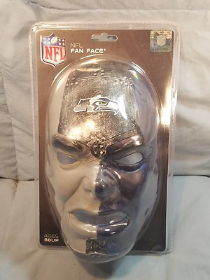 Football Sports NFL Seattle Seahawks Team Fan Face Mask New but Damaged ...