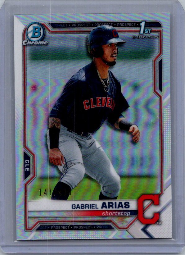 2021 Bowman #BCP-89 Gabriel Arias Chrome Prospects Refractor #/499