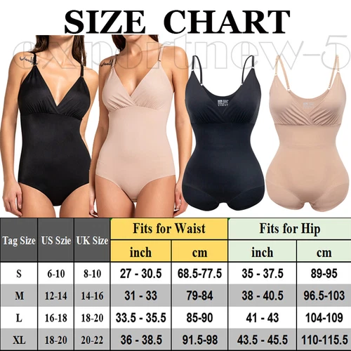 Women's Seamless Full Body Shapewear Bodysuit Tummy Control Slimming Body Shaper - Picture 2 of 50