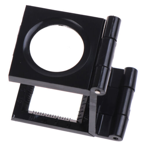 10X 28mm Folding Magnifier Stand Loupe with Scale for Textile Optical Glass T_DS - Afbeelding 1 van 12