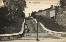 Old postcard Le Perreux - Les Cent Marches (180028)