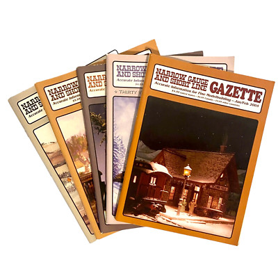 Narrow Gauge Short Line Gazette Railroad Magazine 2005 Lot of 5 Issues Vol 30