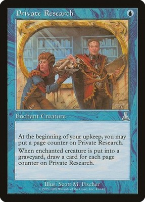 LP Private Research, MTG, Urza's Destiny, Magic the Gathering, 41 *B