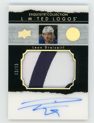 2022-23 Upper Deck Exquisite Collection Limited Logos Leon Draisaitl 13/15