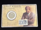 1964 John F. Kennedy Coin and Stamp Set