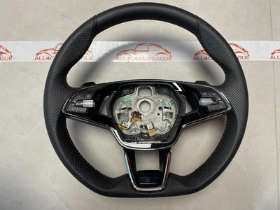 ŠKODA ENYAQ ELROQ  LENKRAD BEHEIZT SPORT LINE ABGEFLACHT GELOCHT 5E3419093BB NEU - Bild 1 von 4