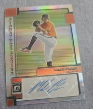 2022 Panini Donruss Optic Signature Series Mike Baumann