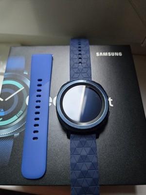 Samsung Gear Sport SM-R600 blau, Smartwatch + OVP + neues Armband