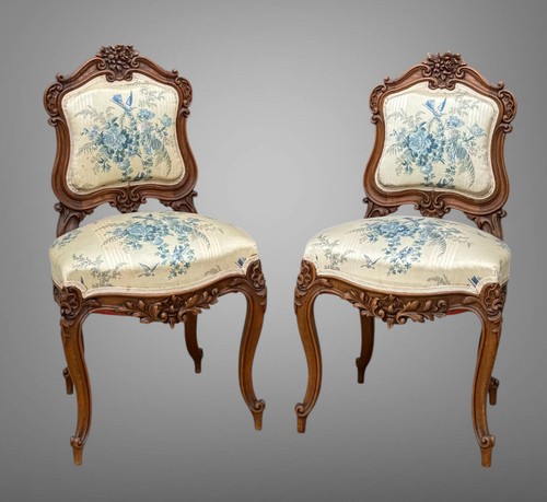 PAIRE DE CHAISES ANCIENNES DES