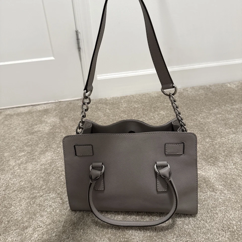 Cartera/bolso de hombro Michael Kors Hamilton East West de cuero Saffiano-Duna oscura Foto 3 de 4