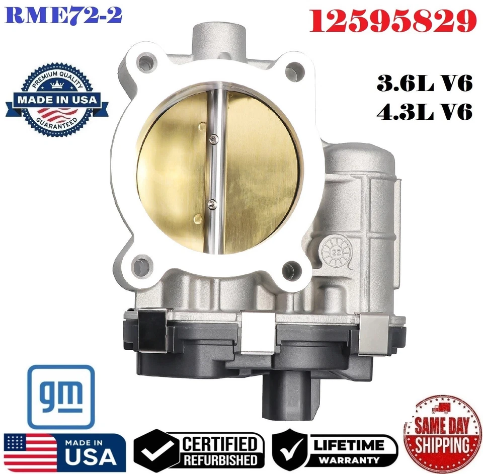 ✅Cuerpo de acelerador GM genuino para 07-14 Chevrolet GMC Pontiac 3,6 L 4,3 L V6 #12595829 Foto 2 de 2