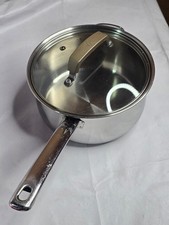 Tools of the Trade 3.5 Qt Stainless Steel Saucepan with Glass Lid