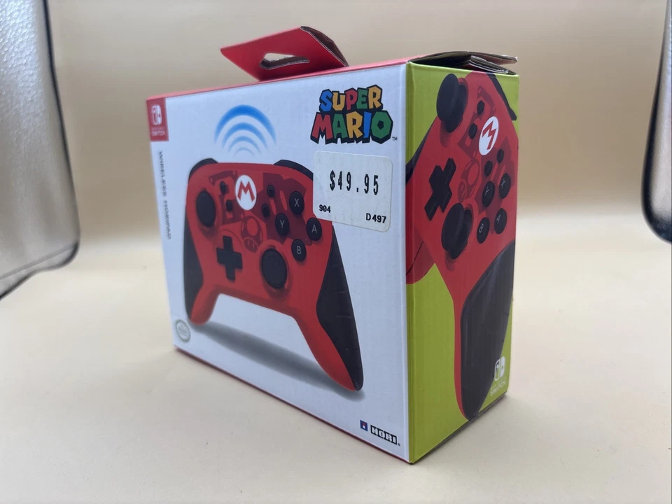 HORI Nintendo Switch Wireless HORIPAD Mario Edition Rechargeable Controller - Image 4 of 4