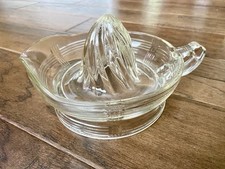 Vintage Large Orange Juice Reamer With Handle And Pedestal 3”x7” Heavy