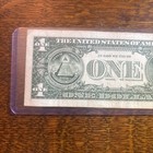 FANCY SERIAL NUMBER 1 DOLLAR BILL,  TRINARY 5 LUCKY 7s  37767677 — photo 6