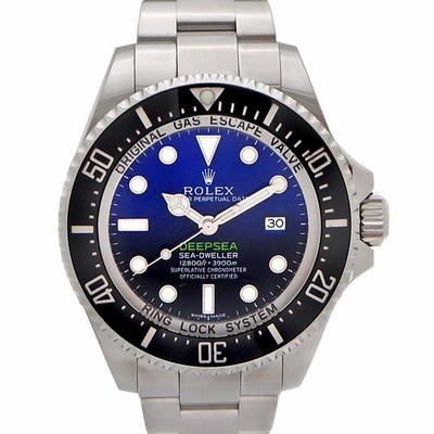 ROLEX Sea-Dweller Deepsea D-Blue 116660 Black Men's Used Watch #62412