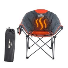 Oversized Heated Camping Chair,3 Heat Levels, Portable Folding Lawn Chairs