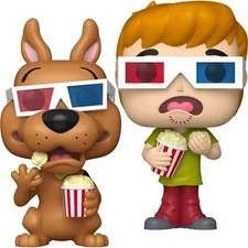 Funko POP! Shaggy and Scooby-Doo 3D with Popcorn Set of 2 Figures SHIPS FREE
