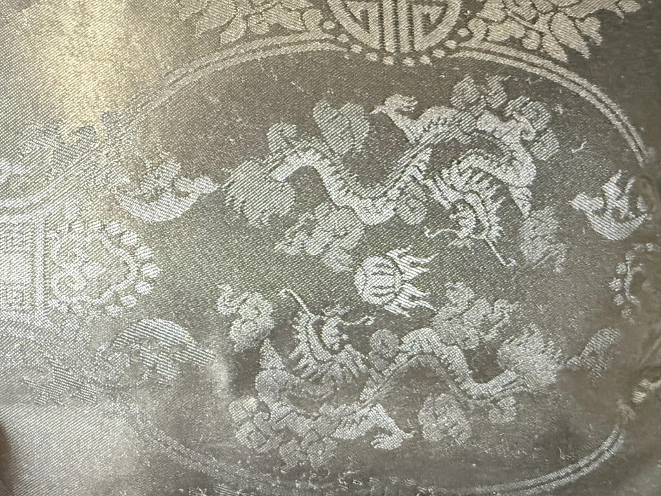 Bolso de Noche Yves St Laurent Opio Negro Brocado Dragón Asiático De Colección Bolso de Perfume YSL Foto 4 de 4