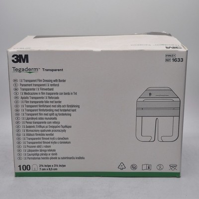Tegaderm IV Transparentverband - 7 x 8,5 cm - REF 1633 - 100 St. - PZN 04999874