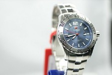 SWISS MILITARY HANOWA MARINE OFFICER klasisch Uhr blau Herrenuhr 6-5154 NEU