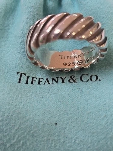 Vintage Tiffany & Co. 1995 Sterling .925 Twist Band Ring