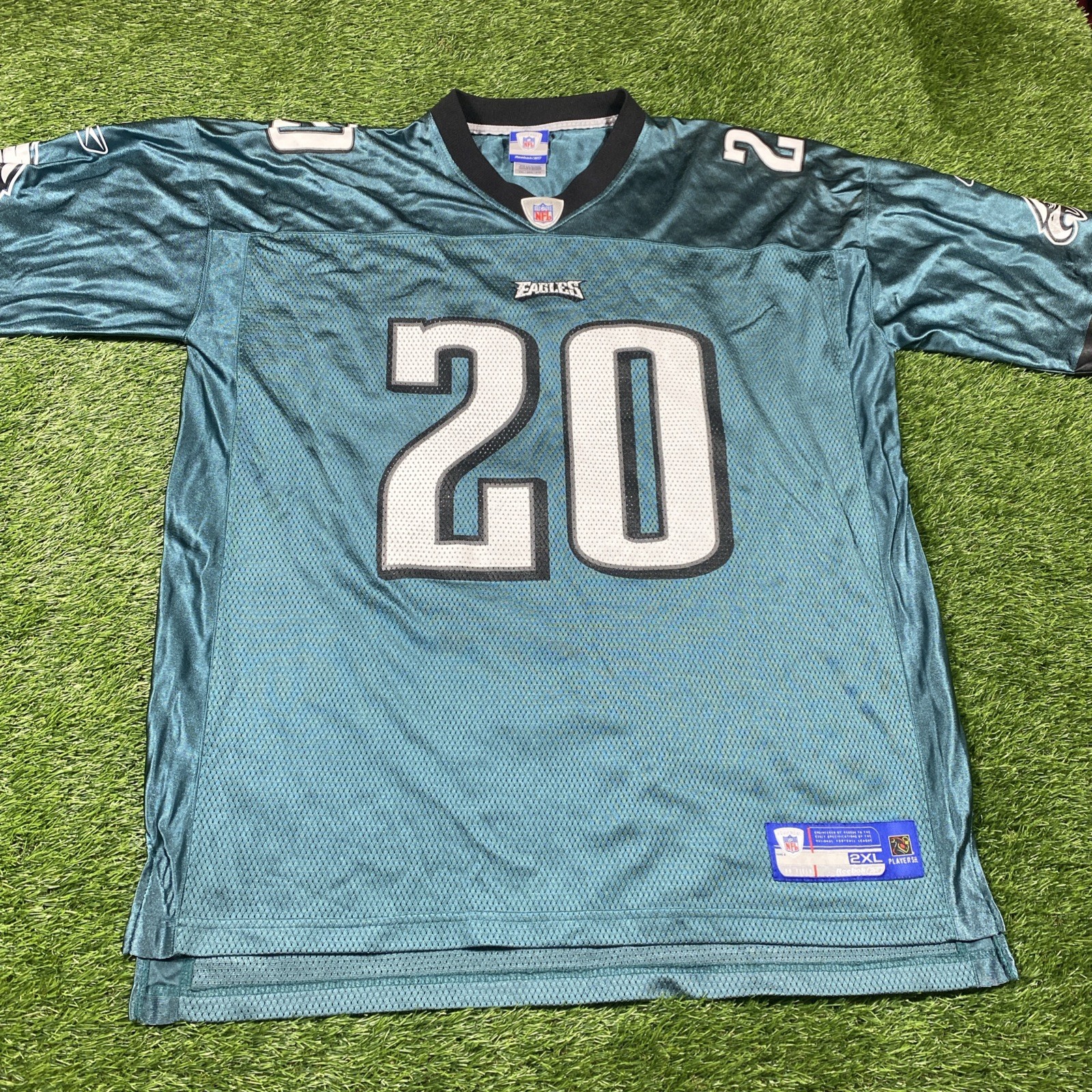 Brian Dawkins Philadelphia Eagles Jersey Mens Jersey Mens 2xl Green #20 Reebok thumbnail 2