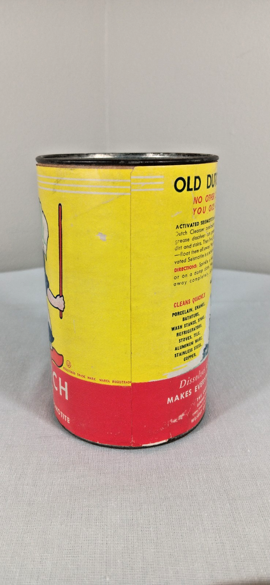 1940s Old Dutch Cleanser Can Sudsing Action Cudahy Packing Omaha