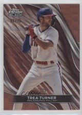 2024 Topps Chrome Black Rose Gold Wave Refractor /15 Trea Turner #69 10zi