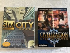SIM City 3000 - Civilization  Pc Game Big Box Retro Vintage Completi Come Nuovi